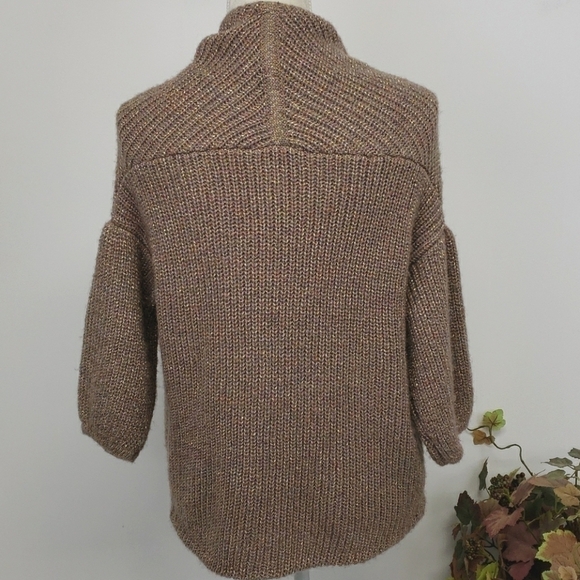 Cuddly Shrug Sweater Beige/Gold/Mauve O/S EUC - Picture 2 of 9